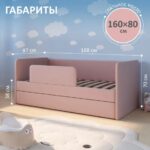Детская кровать Romack Jenny 160х80 Роза — фото фабрики Ромак Мебель