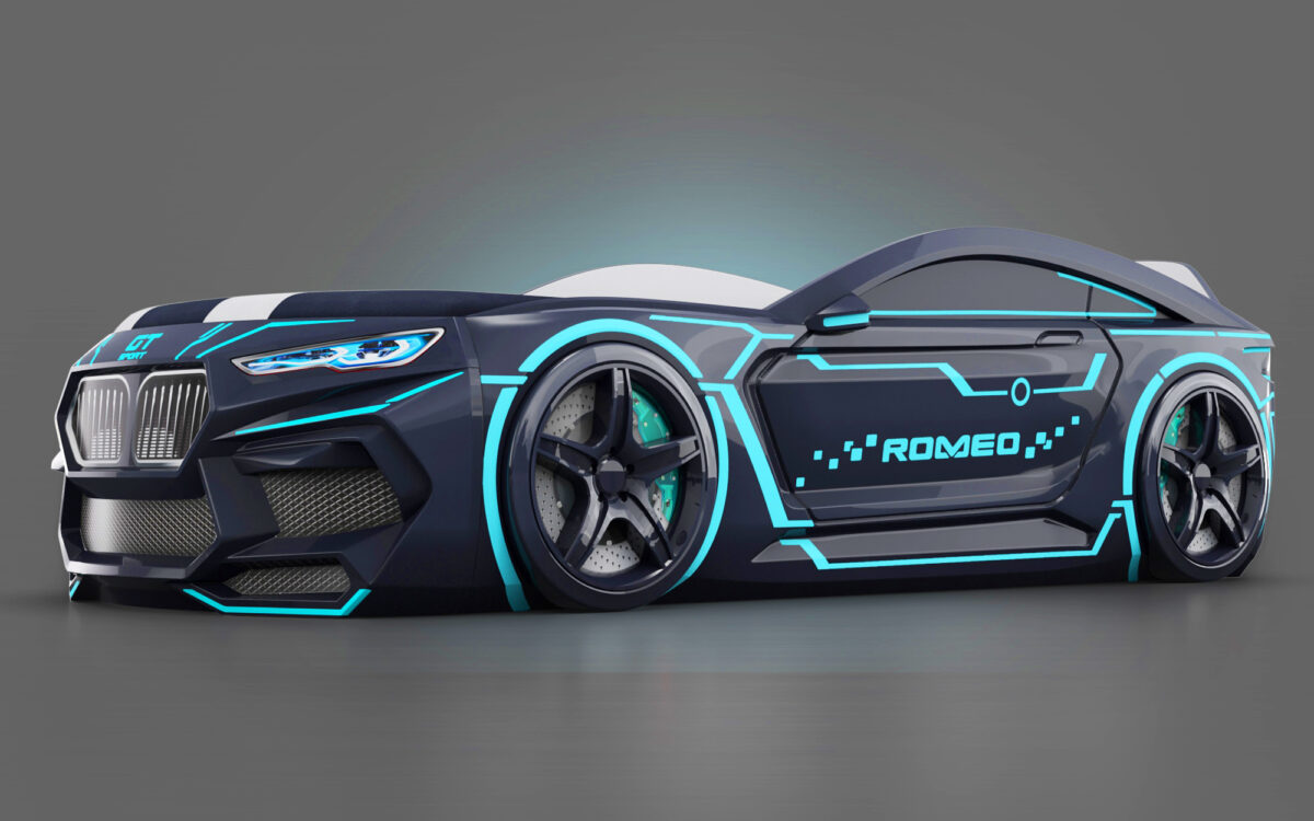Кровать Машина Romack Romeo-M NEON — фото фабрики Ромак Мебель