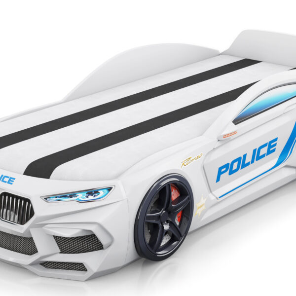 Кровать Машина Romack Romeo-M Police (белая)