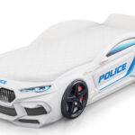 Кровать Машина Romack Romeo Police белая