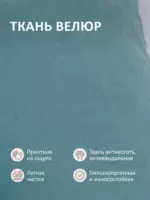 Romack Alex кровать односпальная 120*200 цвет-мята — фото фабрики Ромак Мебель