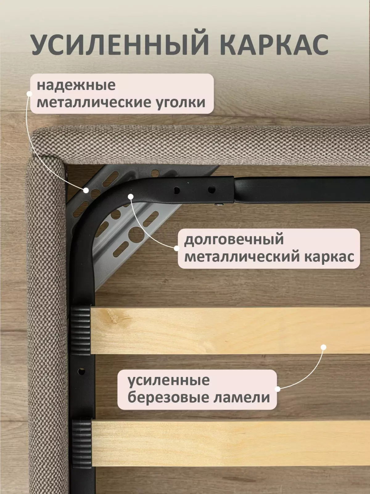 Romack Alex кровать односпальная 90*200 цвет-коричневая шотландия — фото фабрики Ромак Мебель