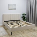 Romack Bella двухспальная кровать 120x200 цвет - Светло бежевый — фото фабрики Ромак Мебель