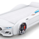 Romack Dynamic-M Кровать машина с матрасом цвет - белый — фото фабрики Ромак Мебель